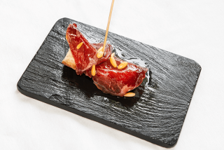 Restaurante La Moreneta: Barqueta cecina pimentel