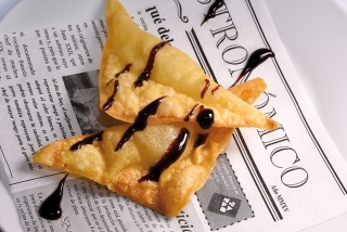 El Pocavergonyas: WONTON BRANDADA DE BACALAO